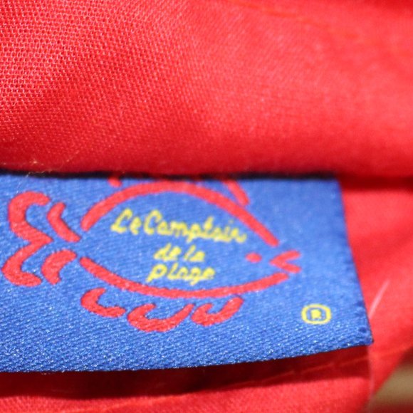 American USA Flag Beach Tote Bag by LeCamptain Natural Fibers 21" x 13" Vintage - Picture 9 of 10